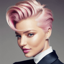 Pompadour Light Pink Hairstyle profile picture for women